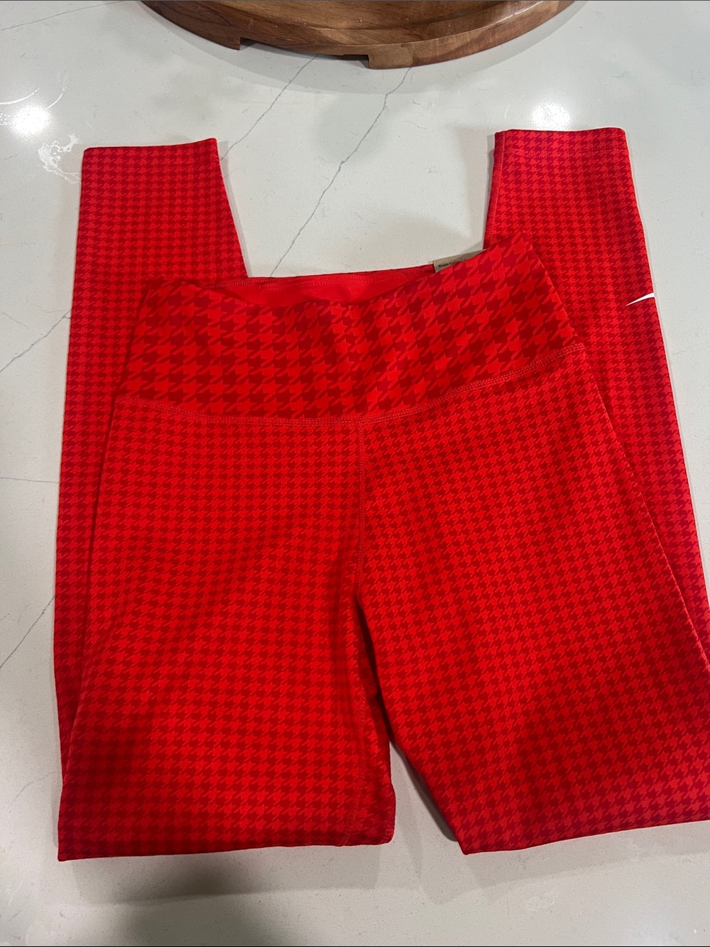 Nike Red Houndstooth Leggings